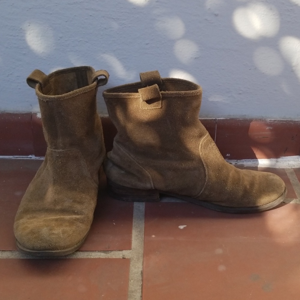 Vintage Suede Leather Boots